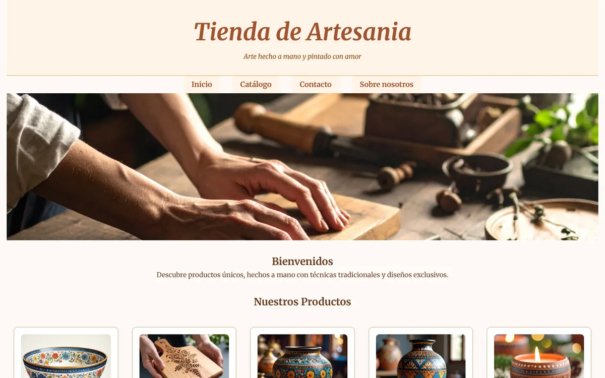 Tienda online de artesanía hecha a mano